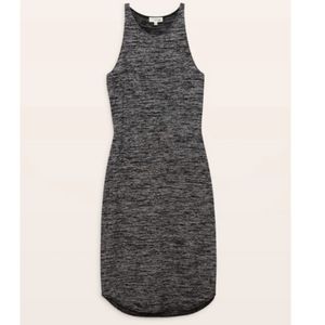 Aritzia Wilfred Free Chrissy Midi Bodycon Dress in Heather Black & Grey